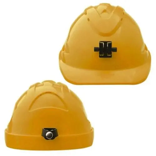 Pro Choicehard Hat (V9) - Unvented, 6 Point Ratchet Harness C/w Lamp Bracket PPE Pro Choice FLURO YELLOW
